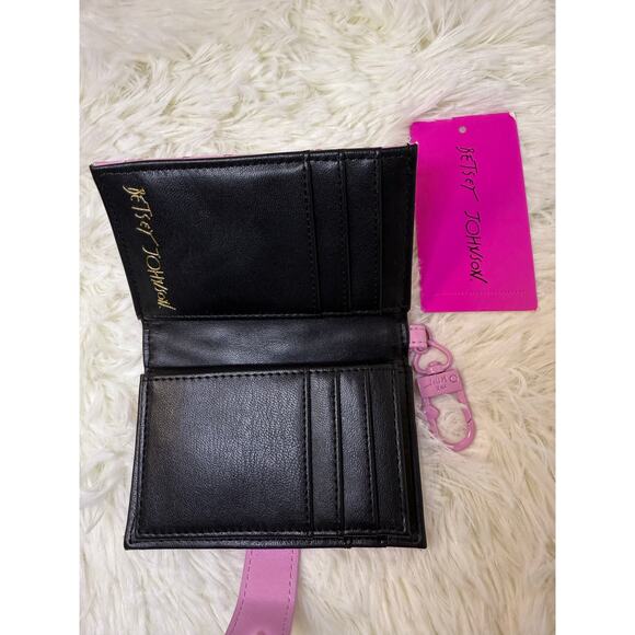 Betsey Johnson Small Card Holder PINK - Picture 6 of 9